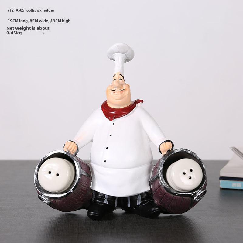 Figurine Chef Resin For Living Room Cake Shop Decoration Gifts Students For