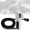 Utility-Vehicle Winch Hand Remote 64849 for WARN RT25 XT25 RT1.5 Models, with a Cabled Handheld Format and Clearly Marked OUT and IN Control Positions