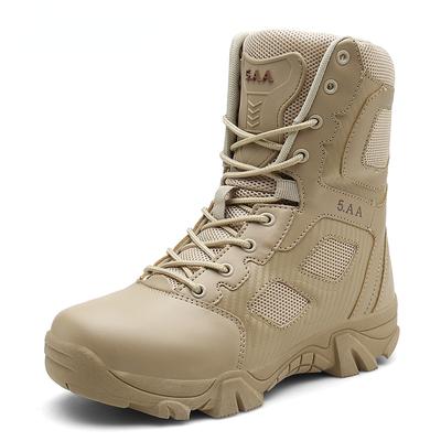 Bottes de moto pour hommes Botte militaire Combat Bottines pour hommes Tactique Grande taille 39 -46 Botte militaire Chaussures pour hommes Chaussures de sécurité de travail