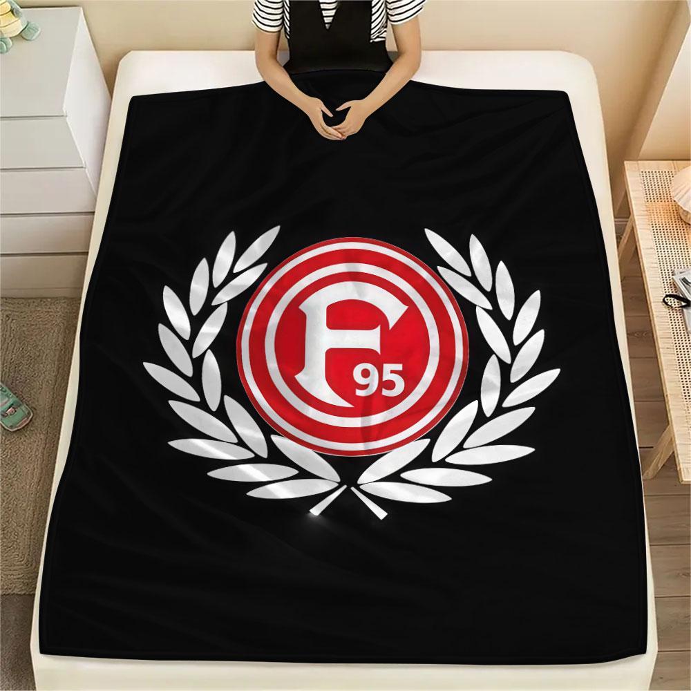 Fortuna Düsseldorf Logo Flanelldecke, Hohe Qualität, Bequem für alle Jahreszeiten, Heimdekoration, Wärme und Komfort
