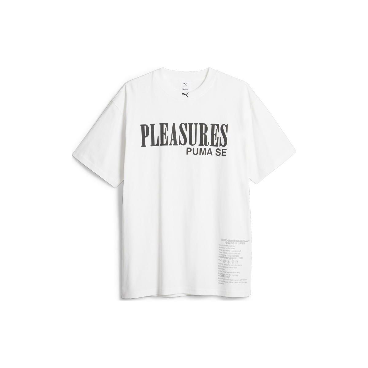 Puma x Pleasures Футболка с принтом-ошибкой Белая Мужские Топы 62087802 M