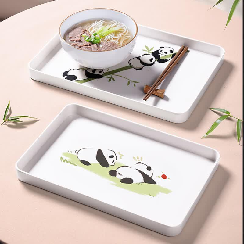 SHALL Panda Diary Square Melamine Tray