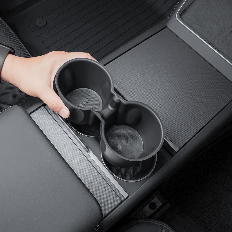 For Tesla Model Y Juniper center console cup holder, car cup limiter, cup holder protective cover, interior supplies