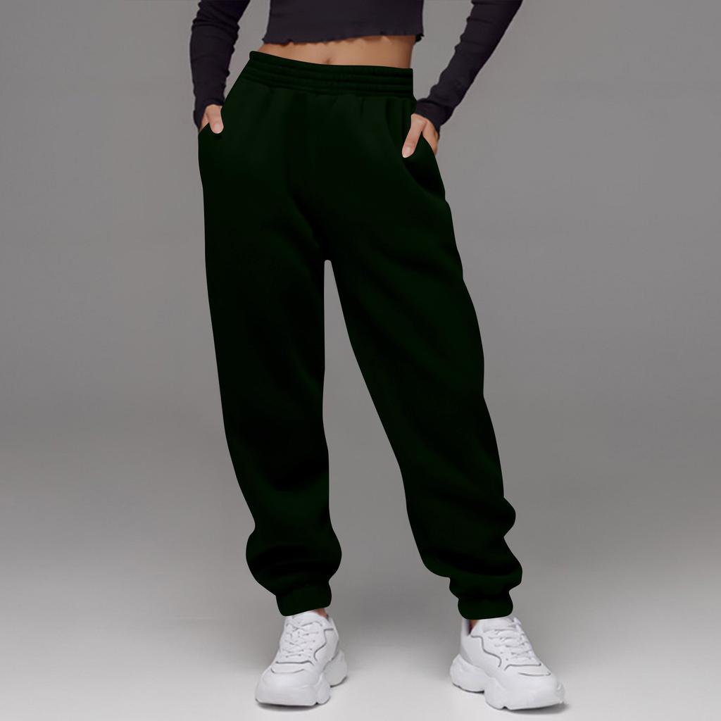 Women's High Waisted Loose Sportswear Pants Jogging Pants Fashionable Casual With Pockets