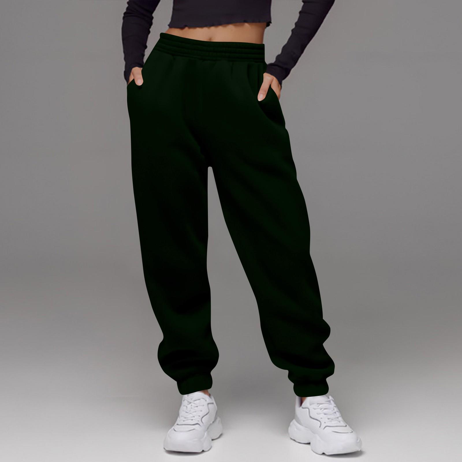 

Женские брюки с высокой посадкой, свободные, спортивные, джоггеры, модные, повседневные, с карманами XL