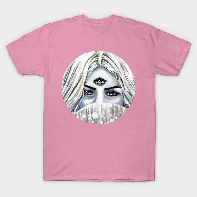 T Shirt Women Divine Feminine Portrait Inktober 8 Harajuku Print Kawaii Tshirt Summer Short Sleeve Female T-Shirt Top Tee