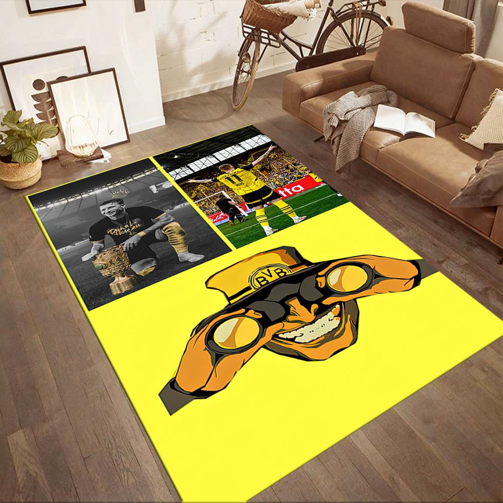 Borussia Dortmund Fußbodenmatte Design Für Esszimmer Außen Arbeitszimmer Küche Rutschfester Teppich Büro Heimdekoration Hochzeitsfeier Geschenk