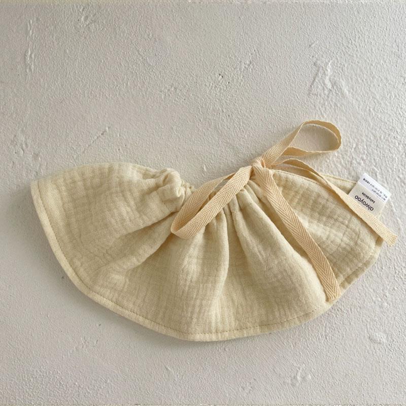 4Layers Cotton Gauze Baby Bibs Toddlers Newborns Printing Ruffle Feeding Burp Cloths Apron Baby Saliva Towel Drool Bib