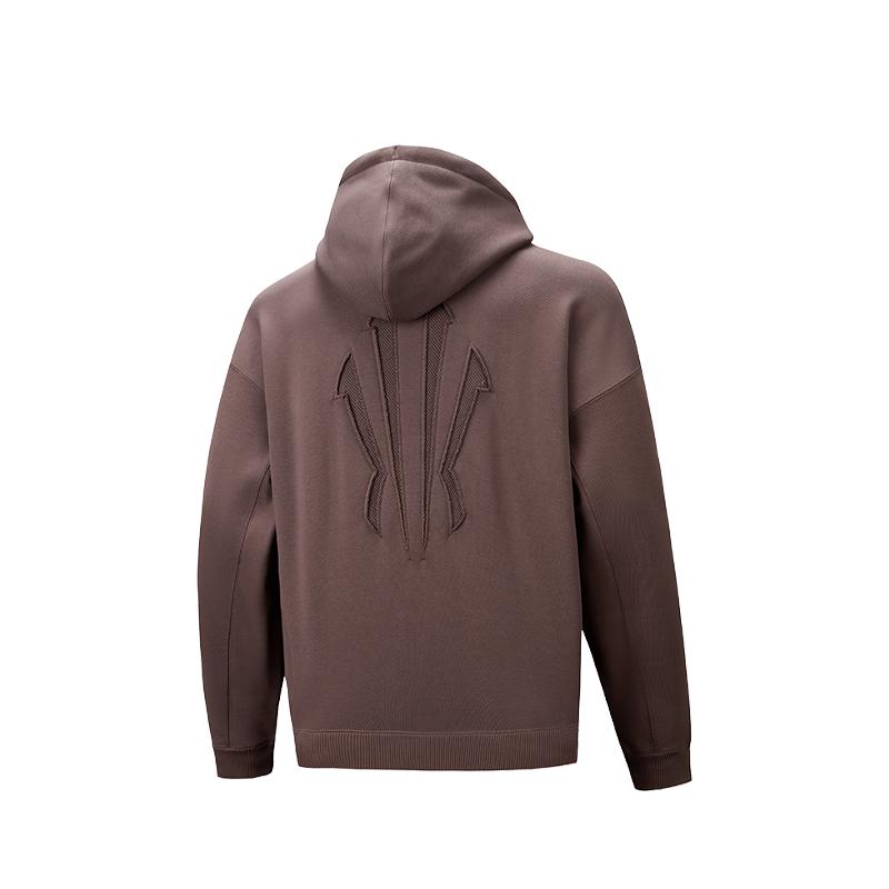 Anta Loose Casual Versatile Solid Color Fashion Sports Hoodie Men Hoodies 172541707V-3