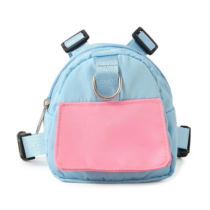 

Comfortable Dogs Backpack with Tractions Buckle Convenient Pet Shoulderbag for Small Medium Dogs Great for Everyday Use S синий