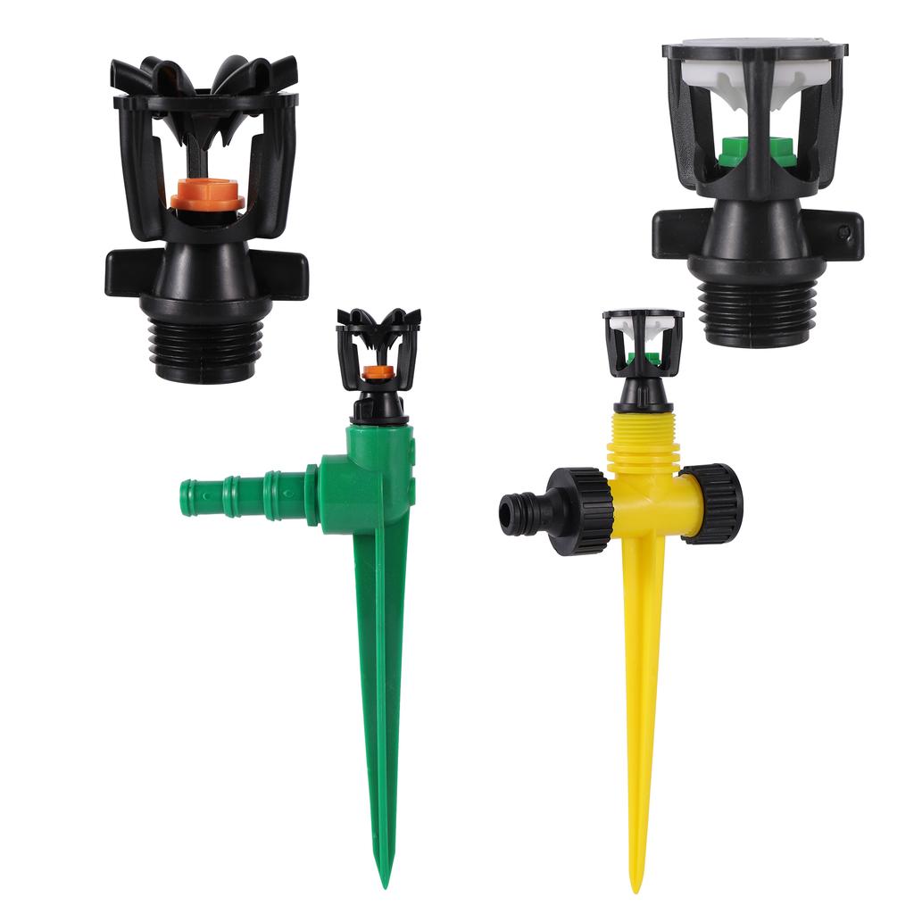 1/2" Male Thread Rotating Scattering Sprinklers Mini Rotary Irrigation Spray Nozzle Garden Lawn Farmland 360° Watering Nozzles