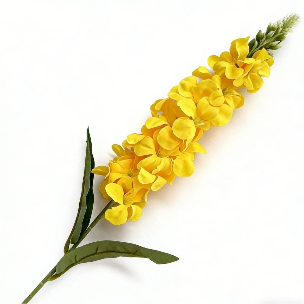 with Leaves Shyacinth Rattan Long Stem Silk Flower 3D Delphinium  Photo Props