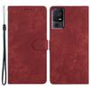 For TCL 40 SE Case with Wrist Strap Skin-touch Wallet Leather Phone Cover