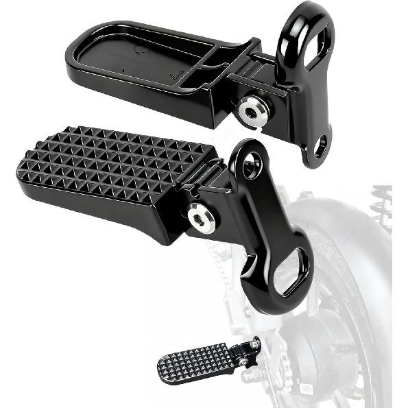 Elcykel passagerarfotpinnar Kompatibel Ridstar Q20 Lectric Xp4 Jetson Bolt Pro Wallke H9 AWD Hurley Big Swell Rad Power, Aluminiumlegering Halkfri Passagerare
