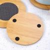 Desktop Heat-Resistant Tableware Mat Anti-Slip Mat Wooden Coasters Table Protection Circular Square Insulation Pad