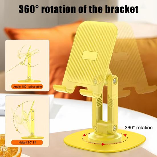 360 Rotating Phone Holder Ergonomic Adjustable Phone Stand with Non-slip Base for IPhone 15/14/13/12/11/Pro/Xs/Max Xr/X/8/7/6/Switch