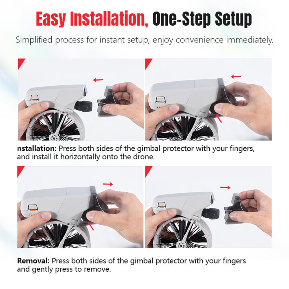 Lens Cover Gimbal Cap Anti-collision Lens Protector Hood Anti-scratch Lens Fixed Buckle Cover Cap for DJI Flip Drone Accessories