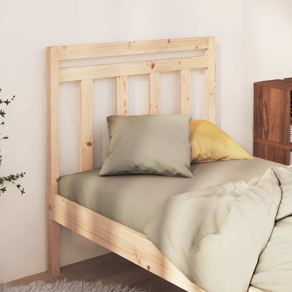 Vidaxl Bed Headboard, 95X4X100 Cm, Solid Pine Wood