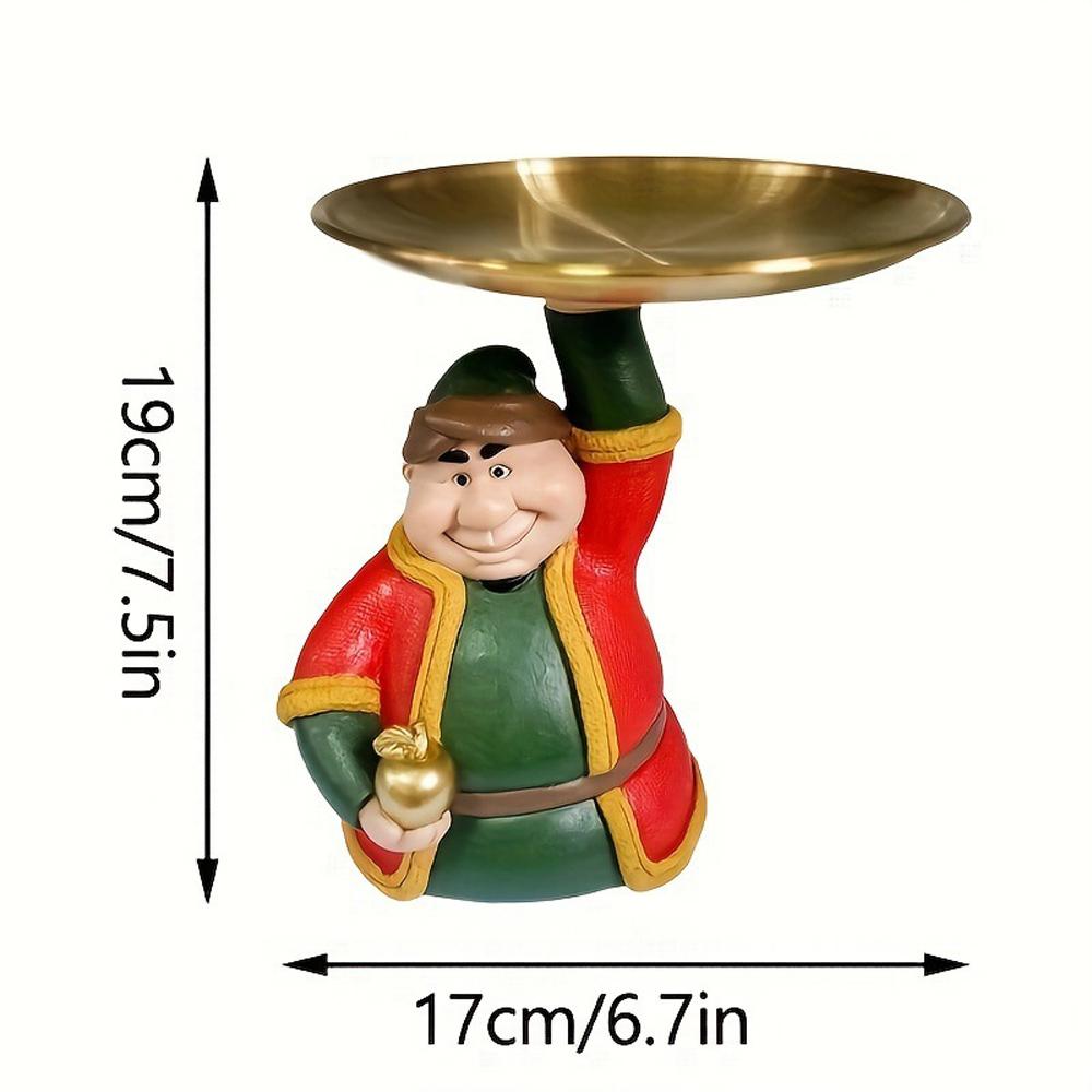 Eid-Fest-Figur aus Kunstharz, Tablett aus Kunstharz, tragbarer Aufbewahrungsbehälter für Ramadan- und Eid-Feste, traditionelle Dekoration für Zuhause