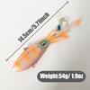 Sensoar TPE 54g Lead-Loaded Lure UV Glow Mackerel Sea Bass Boat Fishing Sea Fishing Squid VIB Soft Fishing Lure