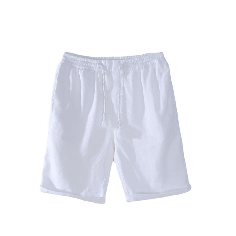 

Natural Linen and Cotton Pajamas Men s Summer Thin Pure Cotton Short sleeve Shorts Set Men s Two-piece Set Home Wear Home Pants Separate shorts 3XL 82.50 kg-90.00 kg