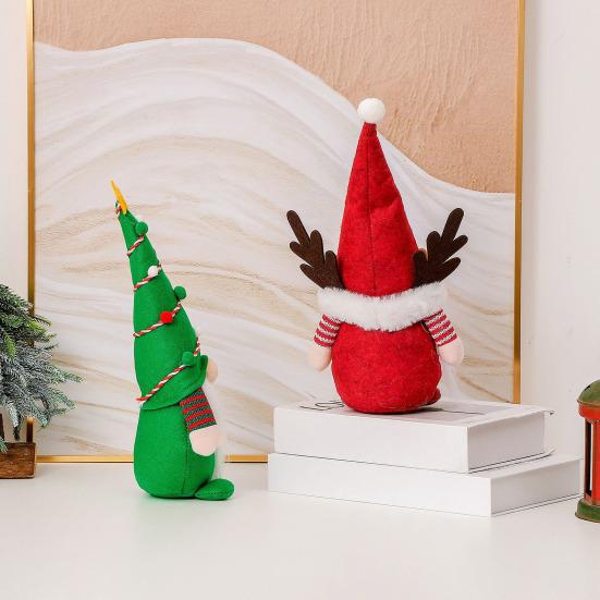 Christmas Faceless Gnome Dolls Nordic Style Forest Ornaments Festive Party Props for Window Display & Home Decor