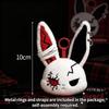 Dunkles Kaninchen Schlüsselanhänger Gotischer Stil Hase Schlüsselanhänger Rucksack Anhänger Charms Cartoon Hängender Schlüsselanhänger Geburtstagsfeier Geschenk