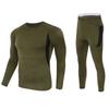 Men's Outdoor Tactical Fleece Thermal Underwear Set