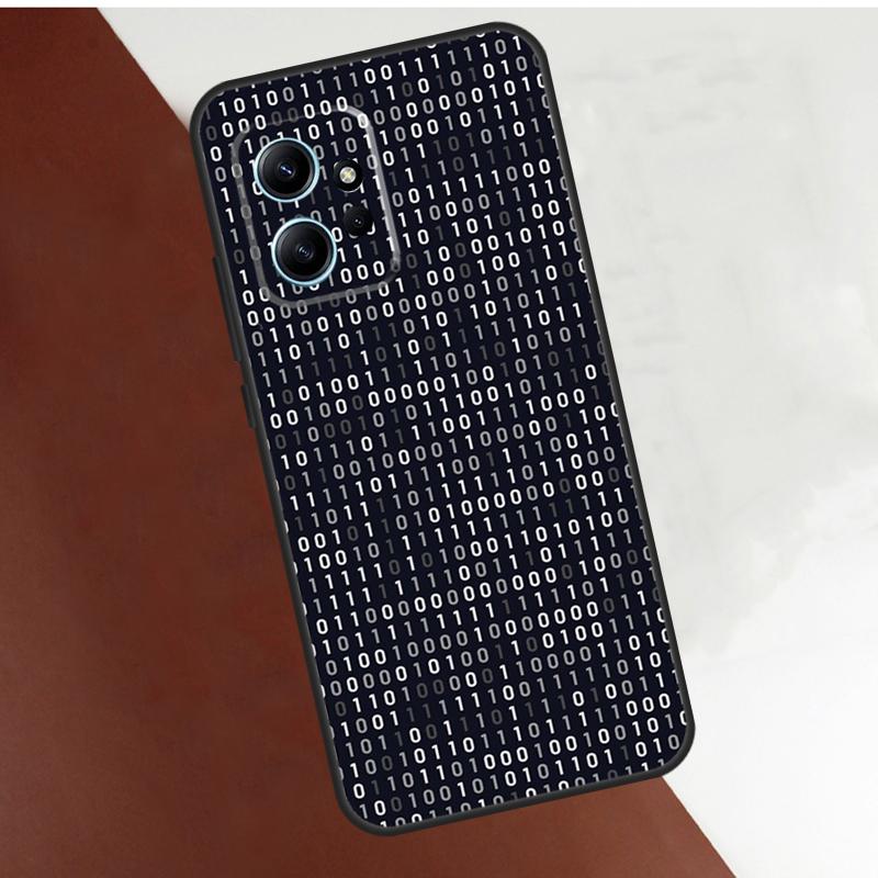 Hacker Binary Matrix Rain Case For Xiaomi Redmi Note 11 10 8 9 12 Pro 9S 10S 11S 12S Redmi 12 9A 9C 10A 10C 12C Cover