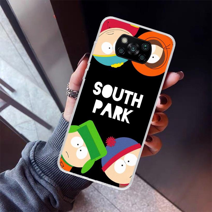 

Cartoon S-South P-Parkes Phone Case For Xiaomi Poco X5 X6 X7 Pro F7 Ultra M7 Redmi 15C 15 13C 13 12C 12 10 10C 10A 9 9C 9T 9A Co Redmi 9