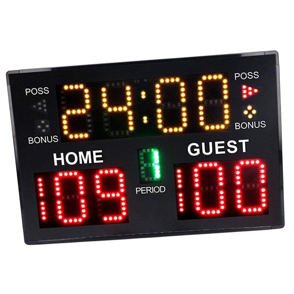 Digital Basketball Scoreboard 11 Digit LED Electronic Multisport Indoor Tabletop for Game Training V
