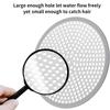2Pcs 4.72" Stainless Shower Drain Cover Strainer Hair Catcher with Silicone Rim