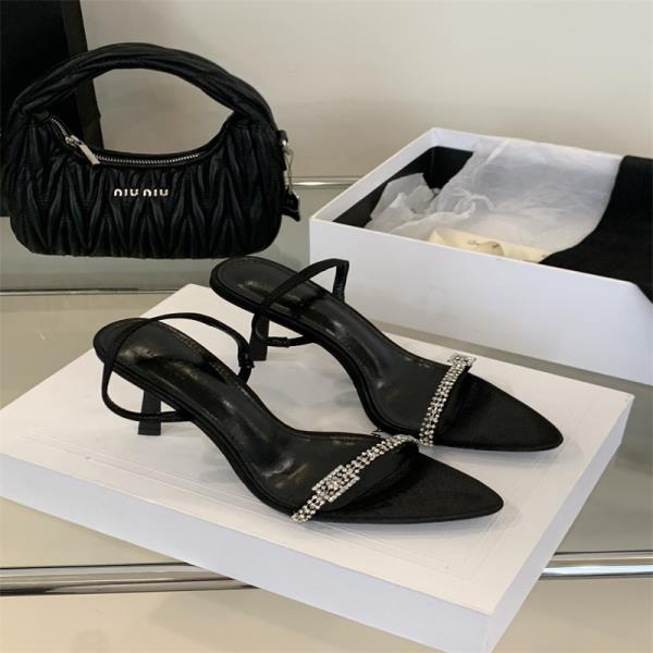 Fashion All-Match Riband 2025 Summer Luxury Sandals Strappy Heels Female Shoe Open Toe Fashion  Buckle Girls Stiletto Beige New High Com