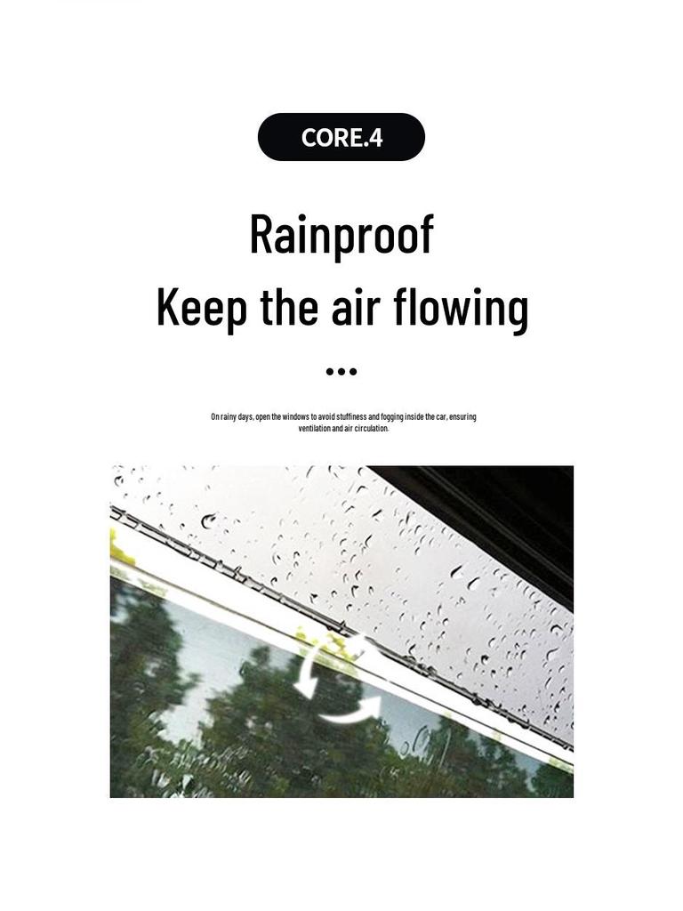 Nissan Patrol Y61 Rain & Sun Visor Window Deflector - Widened & Thickened Car Rainproof Board for Exterior Modification