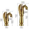 Golden Swan Bathroom Basin Faucet Bathtub Faucet New Design Swan Faucet Copper Gold Faucet Hot and Cold Faucet