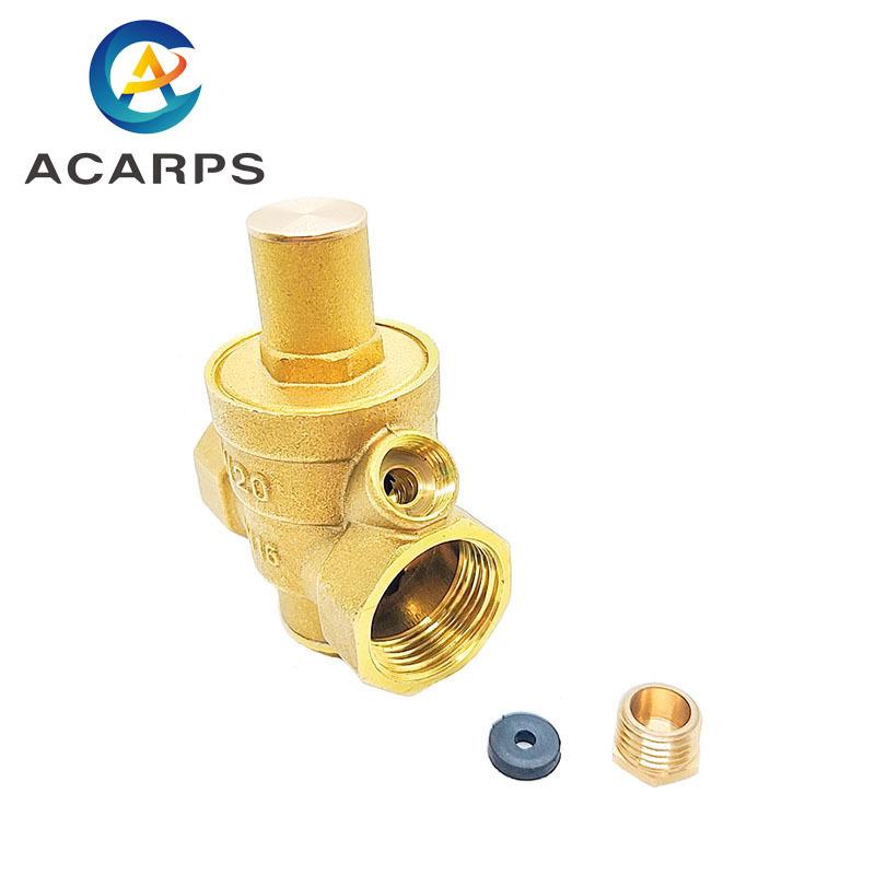 High Quality Adjustable Water Reducing Valve Female Thread Brass Pressure Gauge Regulator Valves With Gauge Meter