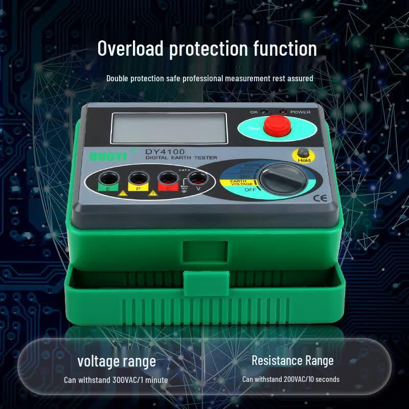 DuoYi DY4100 Digital Ground Resistance Tester (CN Version)