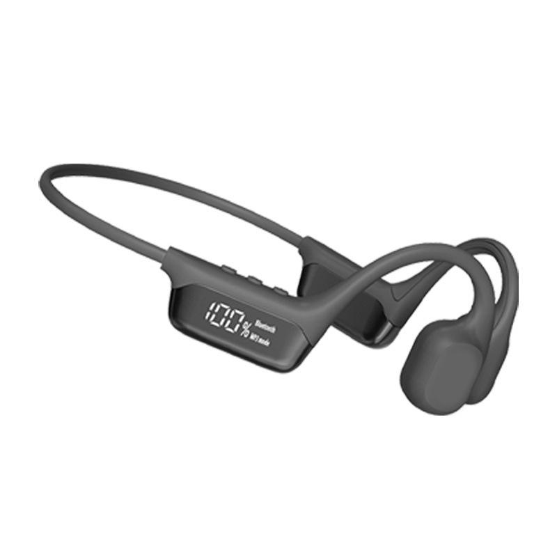 Wireless Ipx8 Waterproof Bone Conduction Headphone With 32G For Swimming Sporters Ear-Hook Open Ear Earphone Led Display Screen