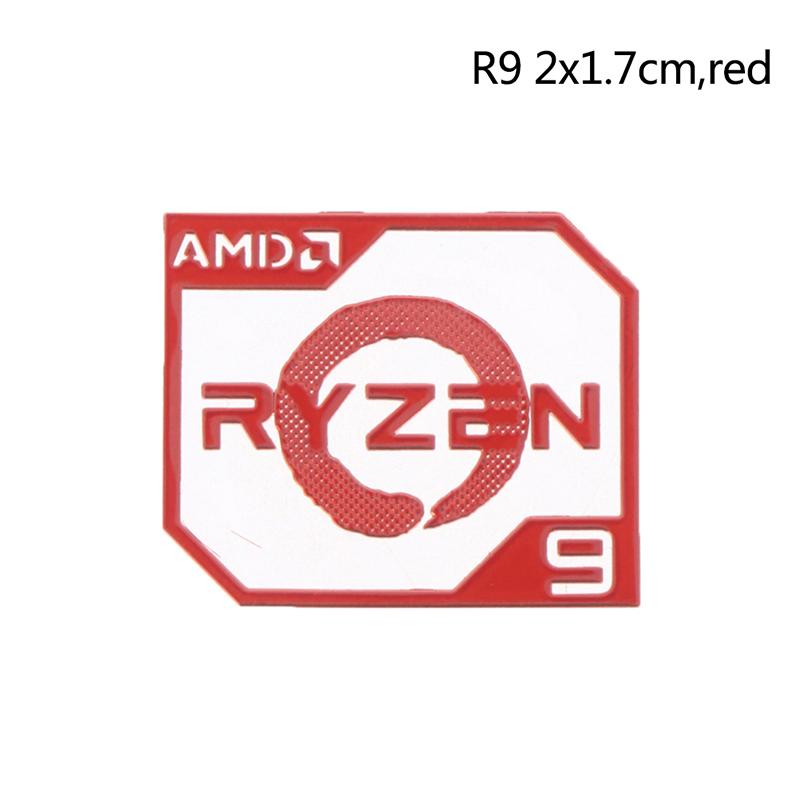 Amd Ruilong Ryzen R9 R7 R5 R3 Vega Metal Sticker Notebook Desktop Logo Sticker