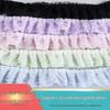 5.5cm Single Layer Chiffon European Lace Pleated Trim for Curtains, Clothing, Cuffs, and Hems