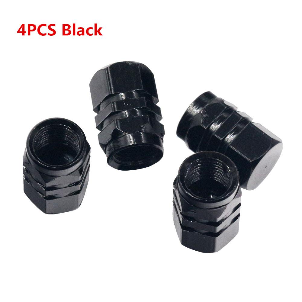 4/8PCS Car Tire Stem Valve Caps Aluminum Alloy Car Wheel Tire Valve Rim Stem Covers Airdust Waterproof For Automobiles Motorcycl