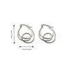 Double Layer Irregular Earrings Minimalist Personality Earrings Hoop Earrings  Party