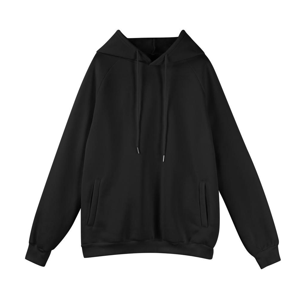 Men's Raglan Long Sleeve Hooded Sweatshirt