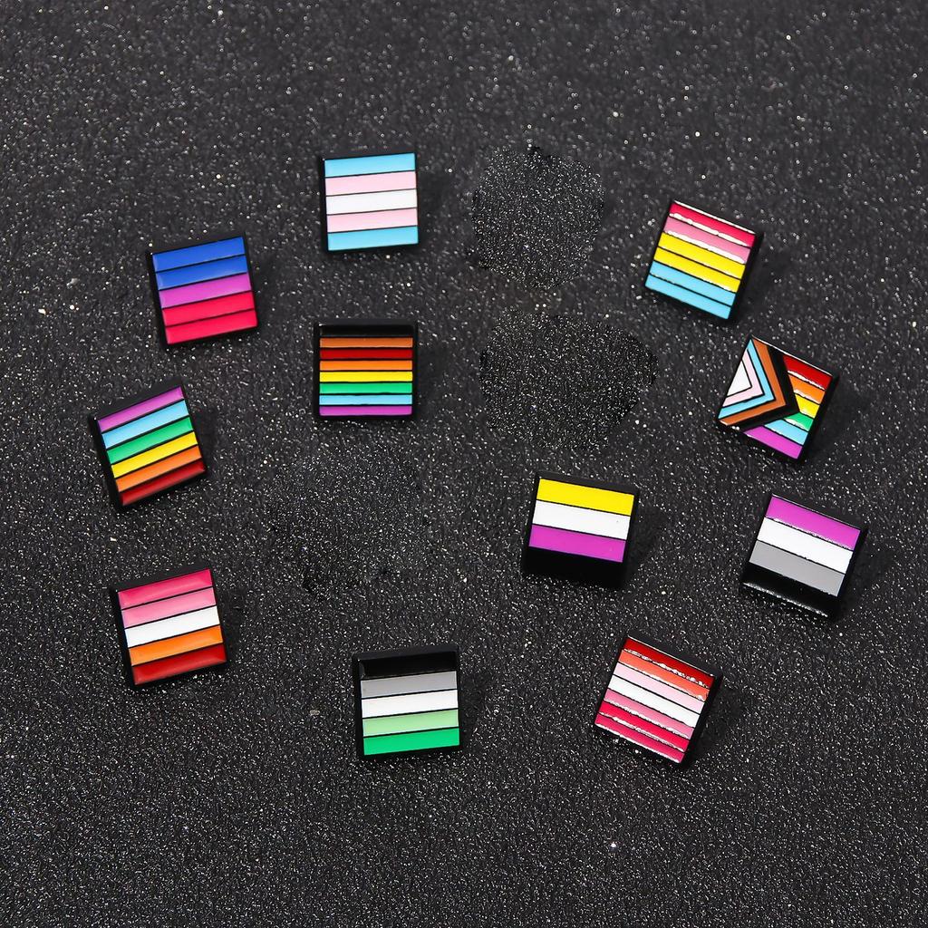 Rainbow LGBT Pride Badge Pin Gay Lesbian Brooch Colorful Equality Symbol Accessory LGBTQ Jewelry
