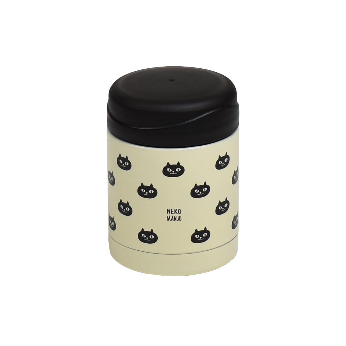 

Friendshill Soup Jar Nekomans Ivory Black Cat 11.5x8.5 IS-182-214 кремовый
