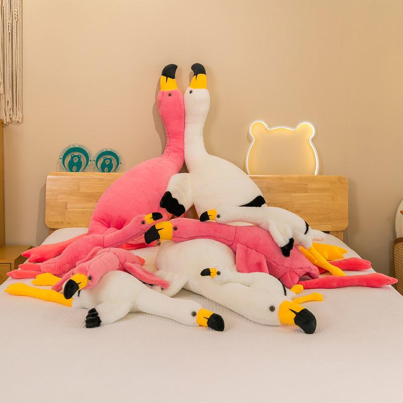 Flamingo Doll Plush Toy Doll Cute Throw Pillow To Accompany Sleeping Doll Girl Gift