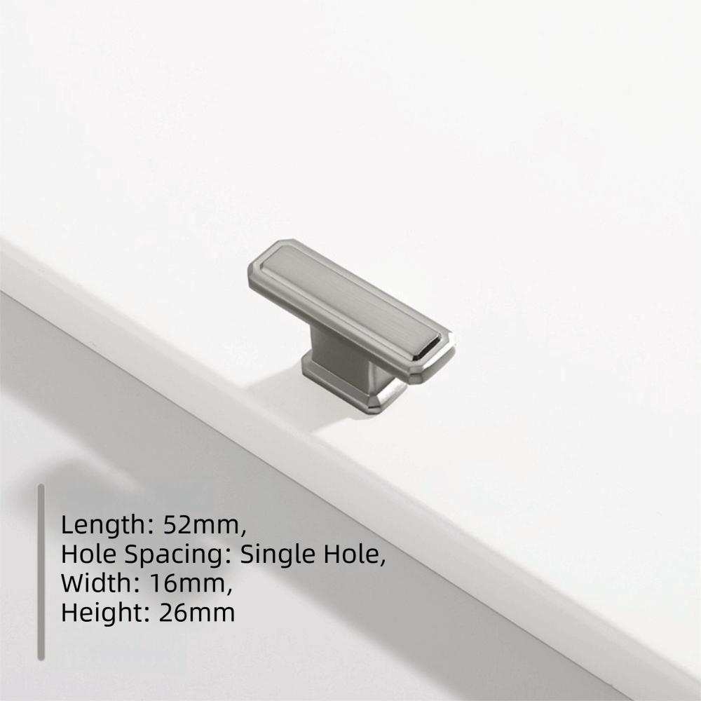 

Zinc Alloy Cabinet Door Pulls Copper Finish Drawer Knobs Closet Handle Wardrobe Drawer Silver 1