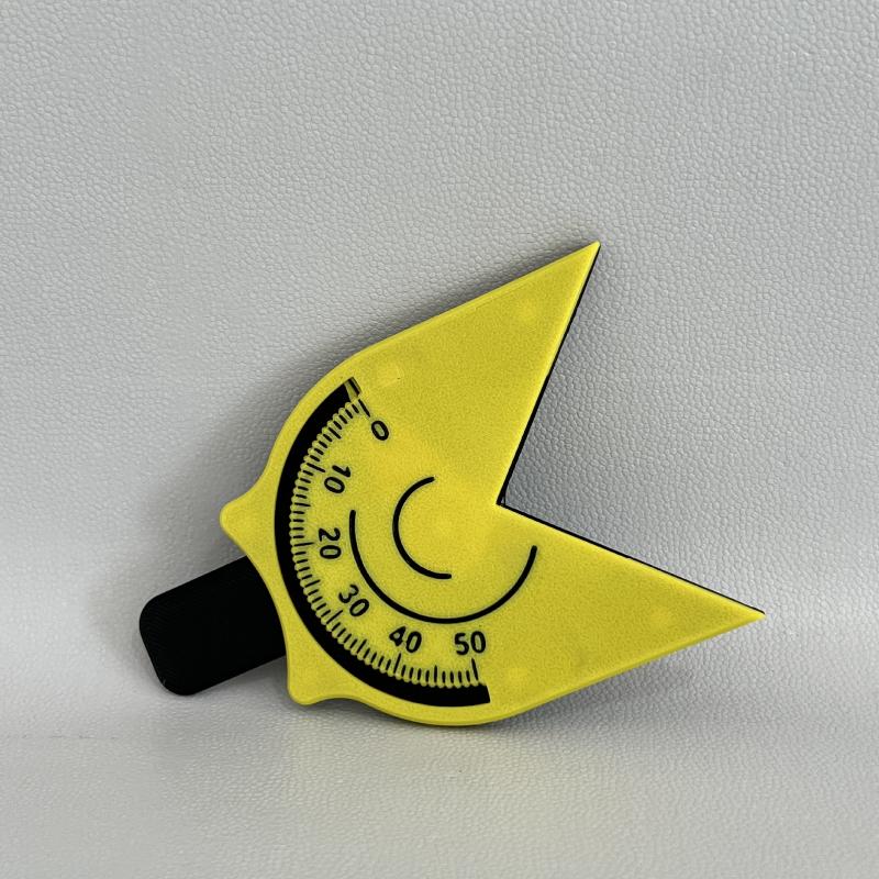 1Pcs Measuring Instrument Corner Radius Measuring Tool Portable Yellow/Orange Radius Measuring Tool With Scale A1