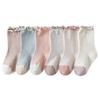 Children's Girls Socks Cotton Dot Solid Kids Girl Sock Fashion Princess Baby Socks For Girls Autumn Winter 0-12Years Accessories