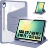 Coque + Verre Trempé Pour Samsung Galaxy Tab S9 / S9 FE / S10 FE, Protection Rotative - Violet